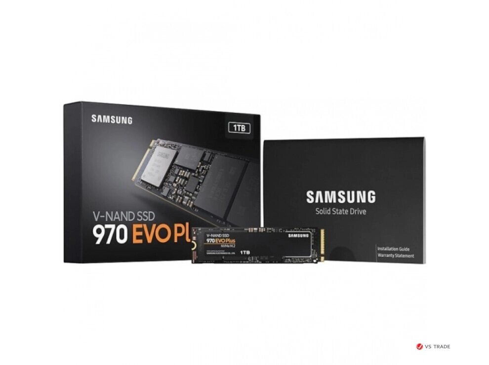 Твердотельный накопитель SSD Samsung 970 EVO PLUS, MZ-V7S1T0BW  [1000 ГБ,M2, NVMe, чтение: 3500 МБ/с, запись: 3300 от компании turan - фото 1