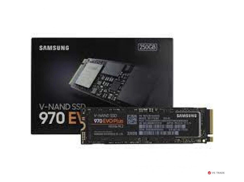 Твердотельный накопитель SSD Samsung 970 EVO PLUS, MZ-V7S250BW, 250 ГБ, M2, NVMe, чтение: 3500 МБ/с, запись: 3300 МБ/с, от компании turan - фото 1