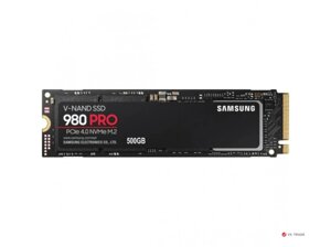 Твердотельный накопитель SSD Samsung 980 PRO MZ-V8P500BW [500 ГБ,M. 2 2280 PCI-E, чтение: 6900 МБ/с, запись:5000 МБ/с,
