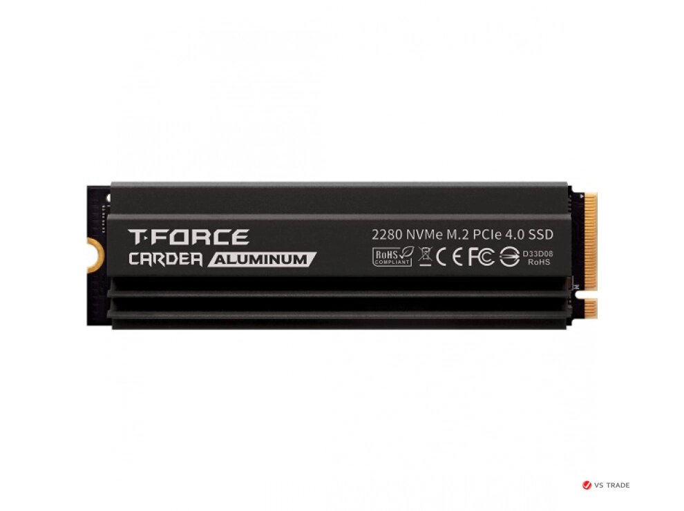 Твердотельный накопитель SSD T-FORCE M. 2-2280 PCI-E Gen4x4 A440 PRO 1TB RETAIL W/HEAT SINK TM8FPR001T0C128 от компании turan - фото 1