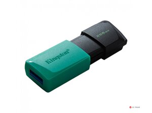USB- Flash Kingston DTXM/256GB, USB 3.2 Gen 1, пластик, черный + бирюзовый