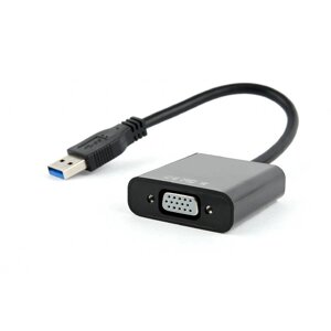 Видеоадаптер (конвертер) USB 3.0 > VGA Cablexpert AB-U3M-VGAF-01, черный