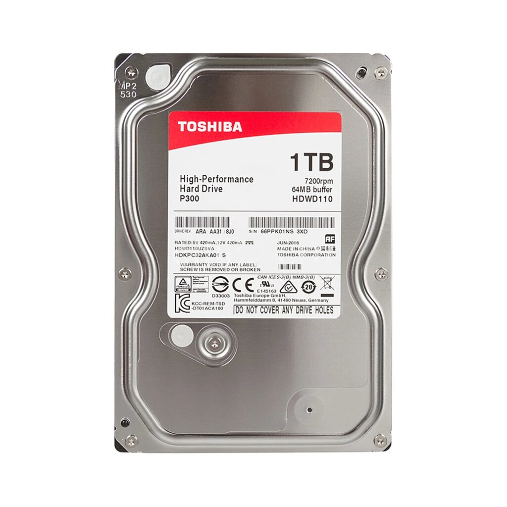 Жёсткий диск, Toshiba HDWD110UZSVA HDD 1TB от компании turan - фото 1