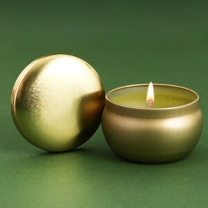 Ароматическая свеча в банке 'Богатство'аромат ваниль, 6 х 6 х 4 см.