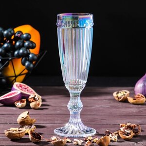 Бокал из стекла для шампанского 'Босфор'180 мл, 7x20 см, цвет перламутровый