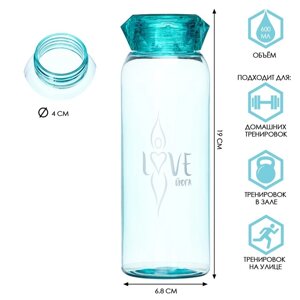 Бутылка для воды 'Love йога'600 мл