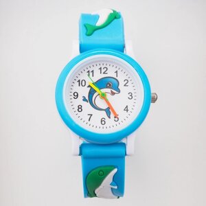 Часы наручные детские 'Дельфин'd-3 см, ремешок 20 см
