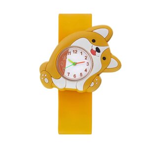 Часы наручные детские 'Корги'ремешок силикон