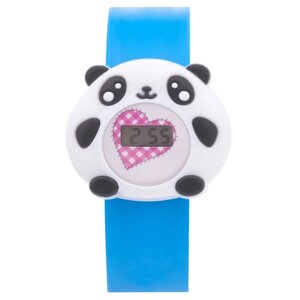Часы наручные электронные, детские 'Панда'ремешок l-21.5 см
