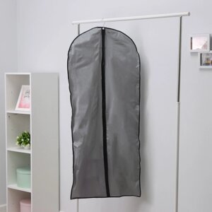 Чехол для одежды LaDоm, 60x137 см, плотный, PEVA, цвет серый