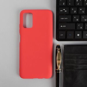 Чехол PERO, для телефона Samsung A03S, силиконовый, красный