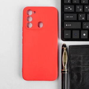 Чехол Red Line Ultimate, для телефона Tecno Spark 8c, силиконовый, красный