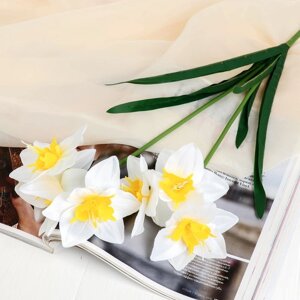 Цветы искусственные 'Нарцисс' 60 см, белый