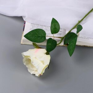 Цветы искусственные 'Роза чайная экстра' d-7 см 44 см, белый