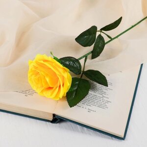 Цветы искусственные 'Роза Глория' 9х60 см, жёлтый