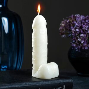 Фигурная свеча 'Фаворит' молочная 12см (комплект из 2 шт.)