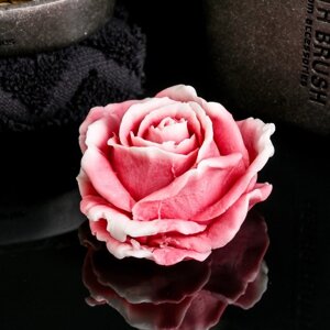 Фигурное мыло 'Роза' красная с белым, 67гр (комплект из 2 шт.)
