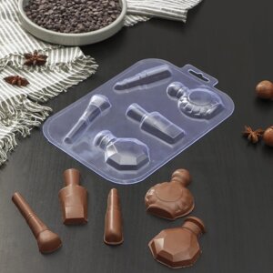 Форма для шоколада и конфет пластиковая 'Красота'цвет прозрачный