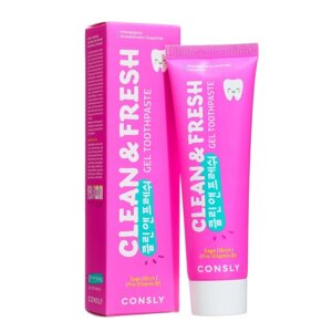 Гелевая зубная паста Consly Clean Fresh с экстрактами шалфея и провитамином B5, 105 гр