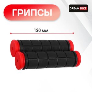 Грипсы Dream Bike, 120 мм, цвет чёрный/красный