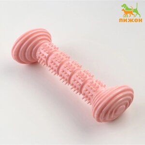 Игрушка для собак 'Палка'TPR, массажная, 14,2 х 5,2 см, розовая