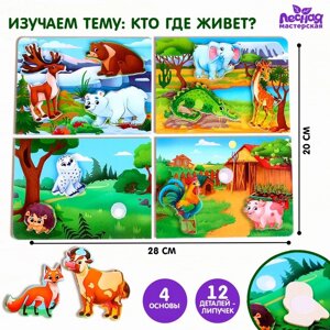 Игрушка на липучках 'Кто где живёт'