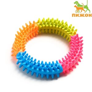 Игрушка жевательная для собак 'Кусочек счастья'12 см, разноцветная