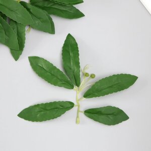 Искусственное растение для творчества 'Листья черёмухи' набор 6 шт 13,5х16 см