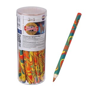 Карандаш с многоцветным грифелем 5.6 мм, Koh-I-Noor 3405 Magic, утолщённый, L175 мм