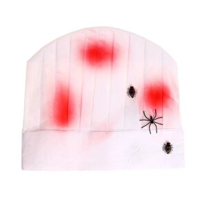 Карнавальная шляпа 'Повар' с кровью и пауками
