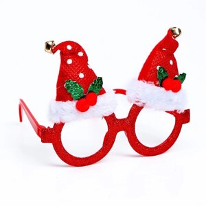 Карнавальные очки 'Новогодний колпак'