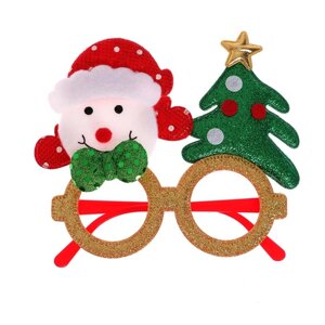 Карнавальные очки 'Снеговик с ёлочкой'