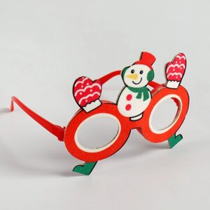 Карнавальные очки 'Снеговик'