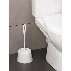 Комплект для туалета ёршик с подставкой Rambai, d15,5 см, h35 см, цвет серый
