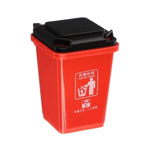 Контейнер под мелкий мусор, 8.5x9.6x11 см, красный