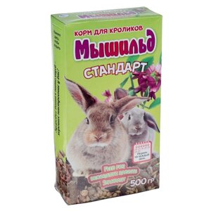 Корм зерновой 'Мышильд стандарт' для декоративных кроликов, 500 г, коробка