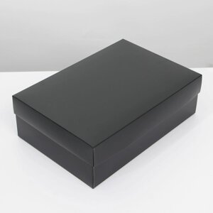 Коробка подарочная складная, упаковка, Черная'30 х 20 х 9 см