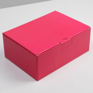 Коробка подарочная складная, упаковка, Фуксия'26 х 19 х 10 см