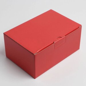 Коробка подарочная складная, упаковка, Красная'26 х 19 х 10 см