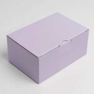 Коробка подарочная складная, упаковка, Лавандовая'30 х 23 х 12 см