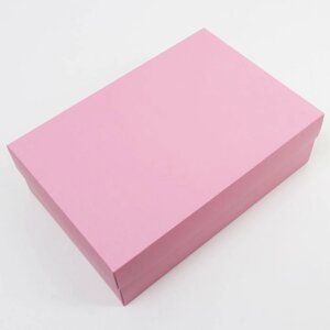 Коробка подарочная складная, упаковка, Розовый'30 х 20 х 9 см