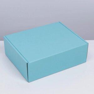 Коробка подарочная складная, упаковка, Тиффани'27 х 21 х 9 см