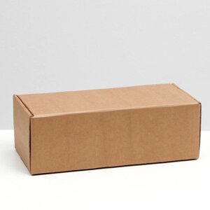 Коробка самосборная, без окна, крафт, 16 х 35 х 12 см (комплект из 5 шт.)