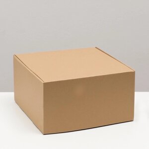 Коробка самосборная, крафт, бурая 27 х 27 х 15 см (комплект из 5 шт.)