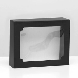 Коробка самосборная, крышка-дно, с окном, Малевич' 18 х 15 х 5 см (комплект из 5 шт.)