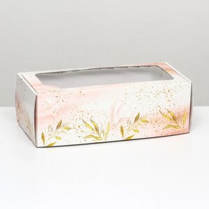 Коробка самосборная, с окном, Безмятежность' 16 х 35 х 12 см (комплект из 5 шт.)