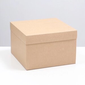 Коробка складная, крышка-дно, крафт, 30 х 30 х 20 см (комплект из 5 шт.)