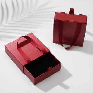 Коробочка подарочная под набор 'Премиум'10x10, цвет красный (комплект из 6 шт.)