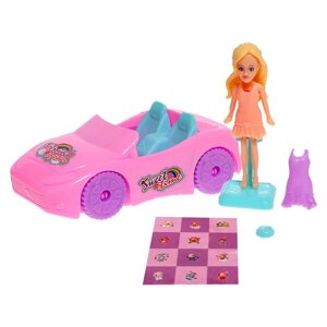 Кукла малышка 'Кэтти' с машиной и аксессуарами, цвета МИКС