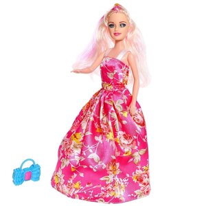 Кукла-модель 'Лида' в платье, МИКС